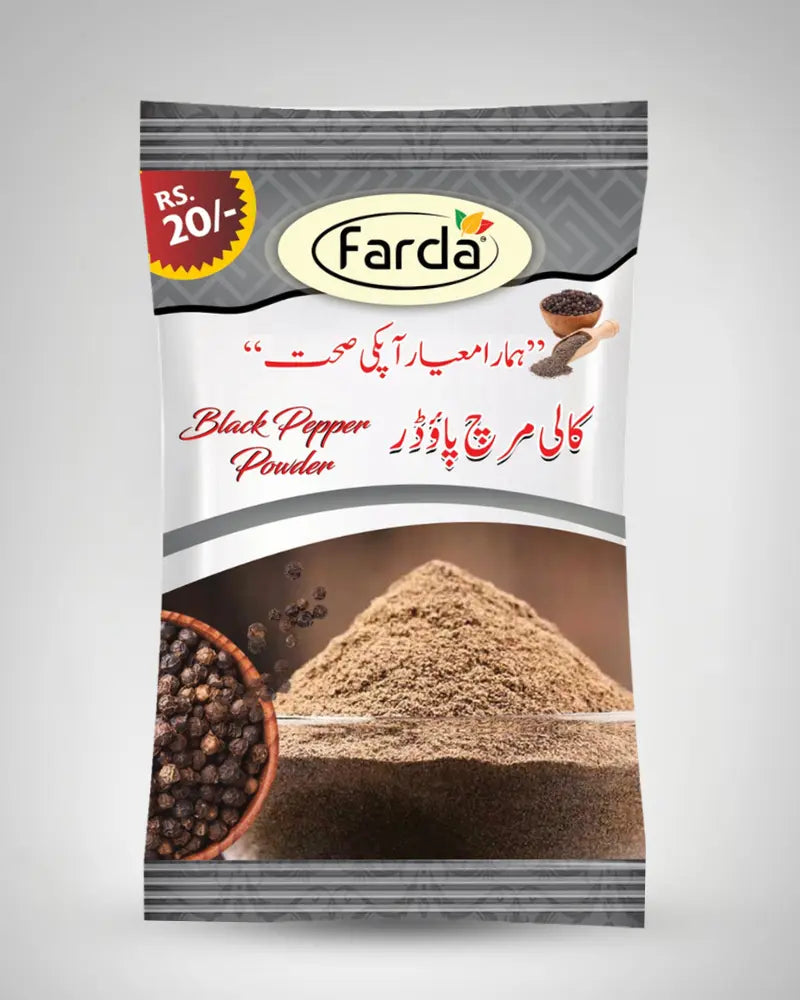 Pepper In Sachet Pack of 12 Black Pepper Powder Sachet – Farda Foods